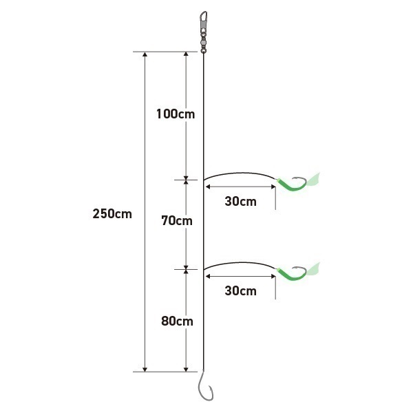 遠州灘 五目吹き流し 太ハリス仕掛